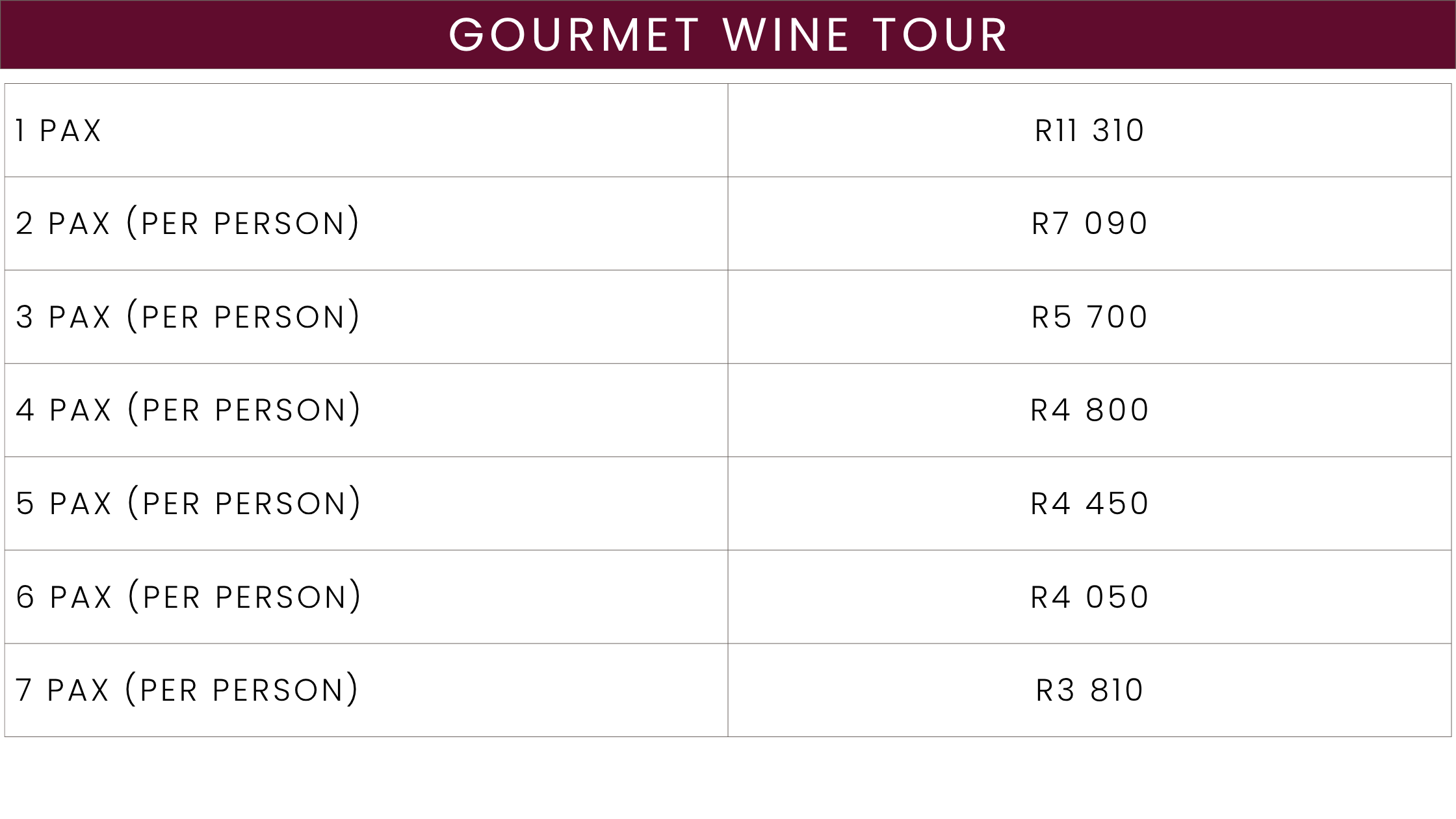 Tour Price (5)