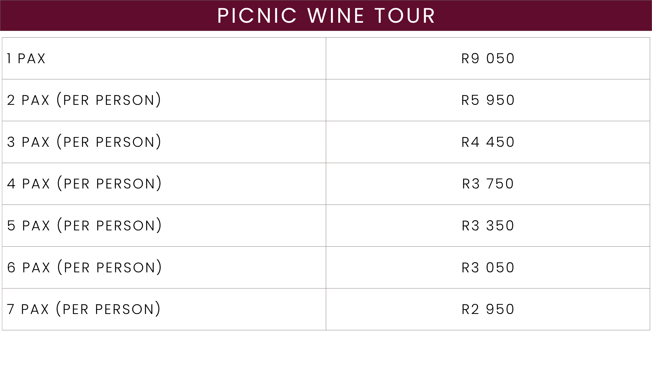 Picnic Wine Tour